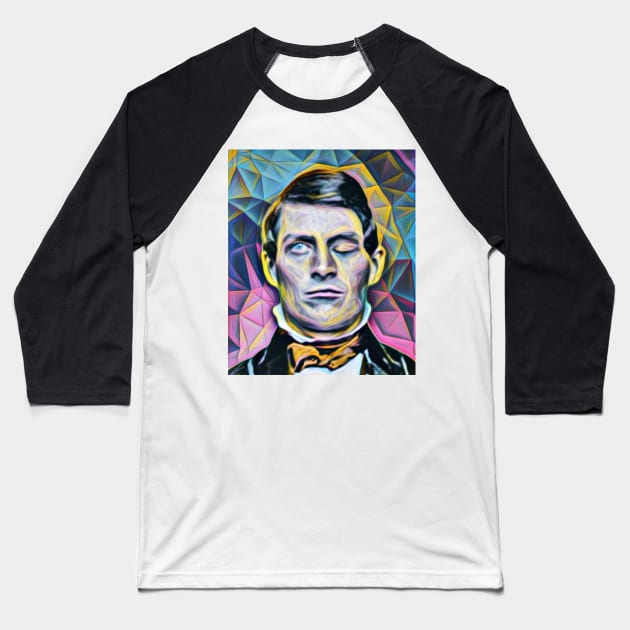 Phineas Gage Portrait | Phineas Gage Artwork 10 Baseball T-Shirt by JustLit